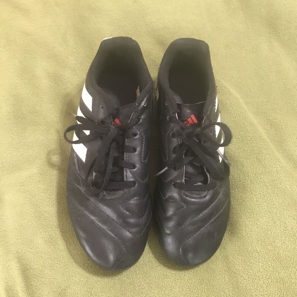 Adidas Goletto VI FG Soccer Cleats Black White‎ Youth Size 2 EE4485